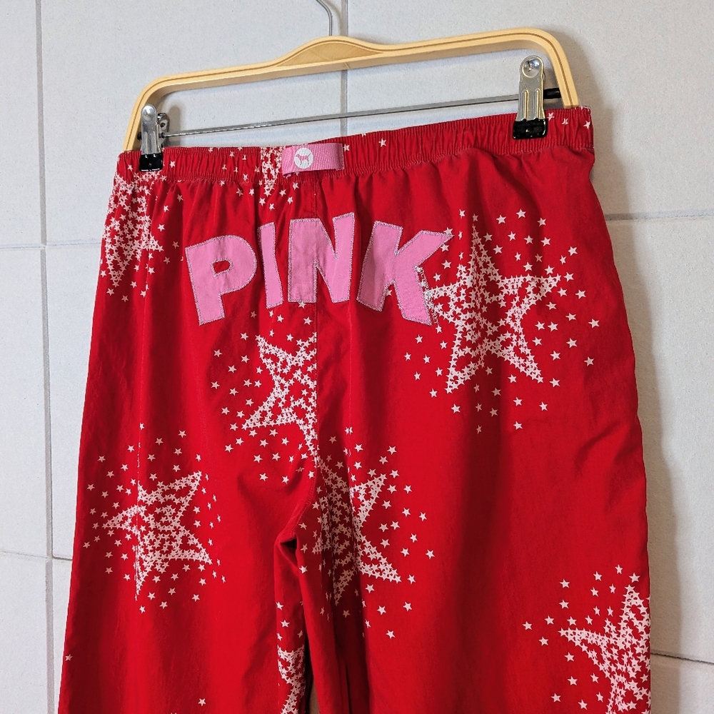 Victoria's Secret PINK y2k red star print pajama pants - Picture 2 of 6